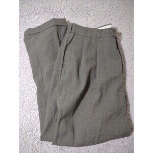 Slates 38x30 Olive Wool Mens Dress Pants Woolmark Old Money